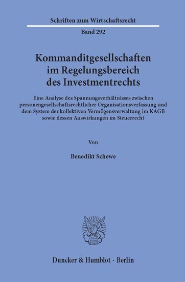 Kommanditgesellschaften im Regelungsbereich des Investmentrechts. main product photo
