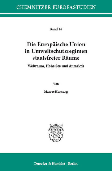 Die Europäische Union in Umweltschutzregimen staatsfreier Räume. main product photo