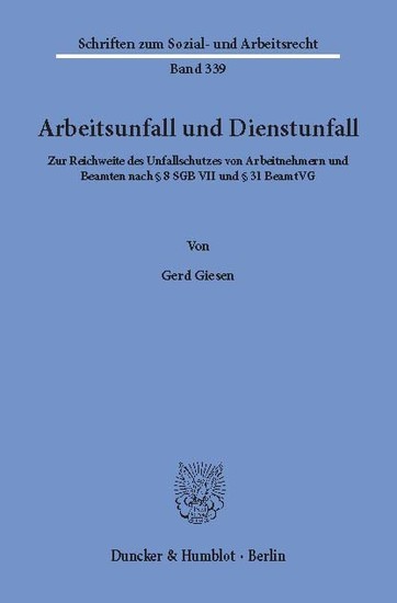 Arbeitsunfall und Dienstunfall. main product photo