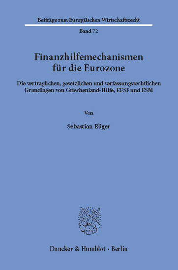 Finanzhilfemechanismen für die Eurozone. main product photo
