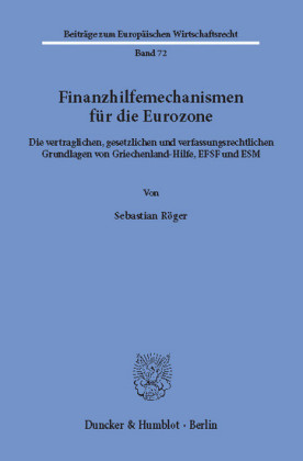 Finanzhilfemechanismen für die Eurozone.