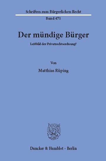 Der mündige Bürger. main product photo
