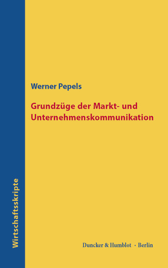 Grundzüge der Markt- und Unternehmenskommunikation. main product photo