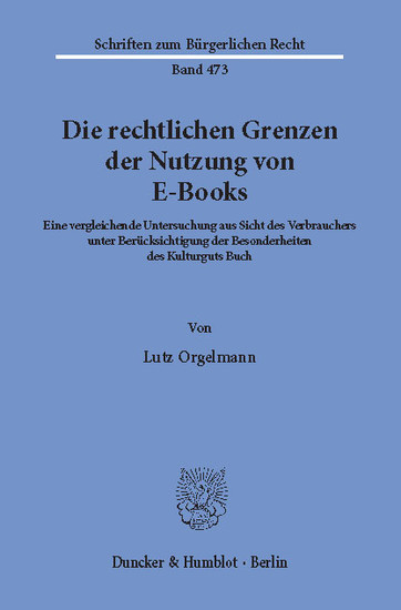 Die rechtlichen Grenzen der Nutzung von E-Books. main product photo