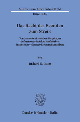 Das Recht des Beamten zum Streik.