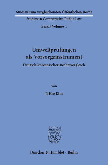 Umweltprüfungen als Vorsorgeinstrument. main product photo