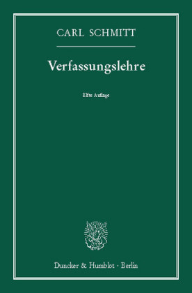 Verfassungslehre.