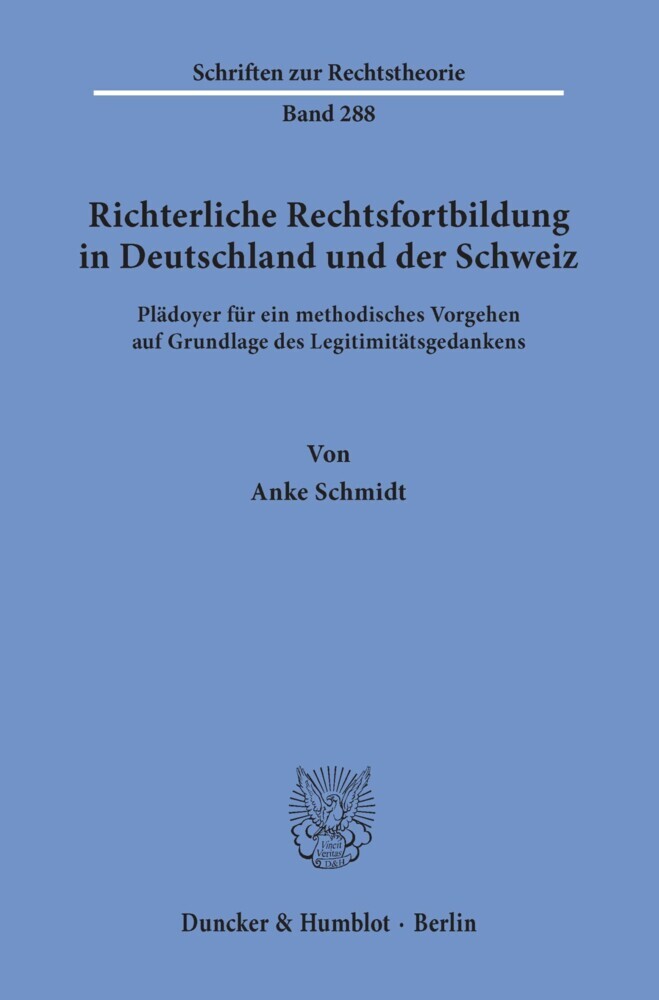 Richterliche Rechtsfortbildung in Deutschland und der Schweiz. main product photo