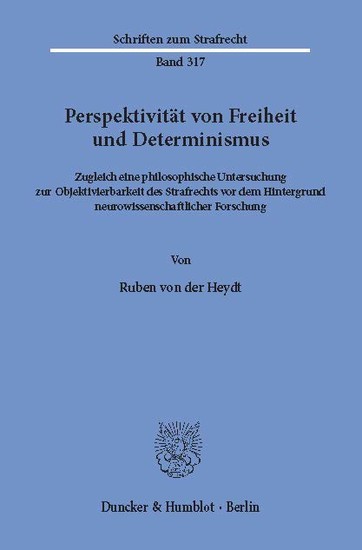 Perspektivität von Freiheit und Determinismus. main product photo