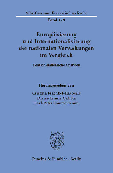 Europäisierung und Internationalisierung der nationalen Verwaltungen im Vergleich. main product photo