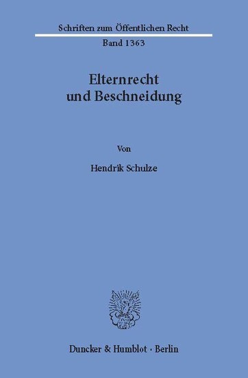 Elternrecht und Beschneidung. main product photo