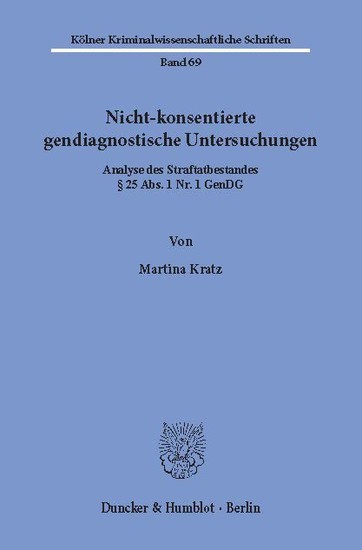 Nicht-konsentierte gendiagnostische Untersuchungen. main product photo