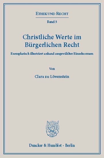 Christliche Werte im Bürgerlichen Recht. main product photo