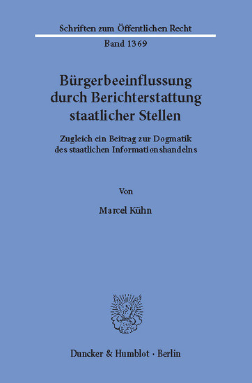 Bürgerbeeinflussung durch Berichterstattung staatlicher Stellen. main product photo