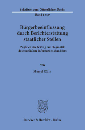 Bürgerbeeinflussung durch Berichterstattung staatlicher Stellen.