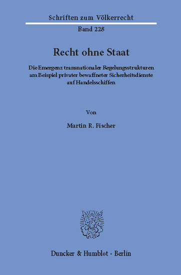Recht ohne Staat. main product photo