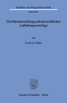 Die Rückabwicklung arbeitsrechtlicher Aufhebungsverträge.