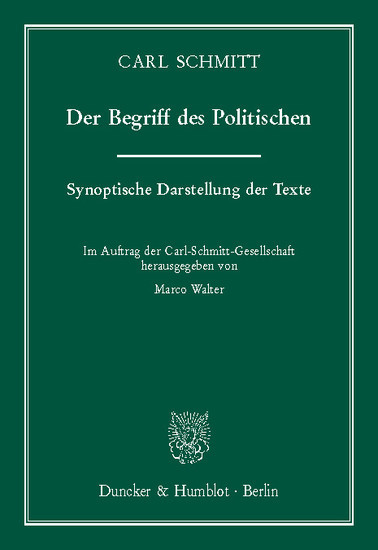 Der Begriff des Politischen. main product photo