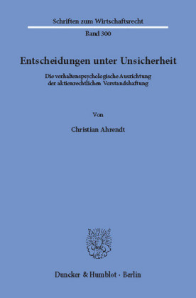Entscheidungen unter Unsicherheit.