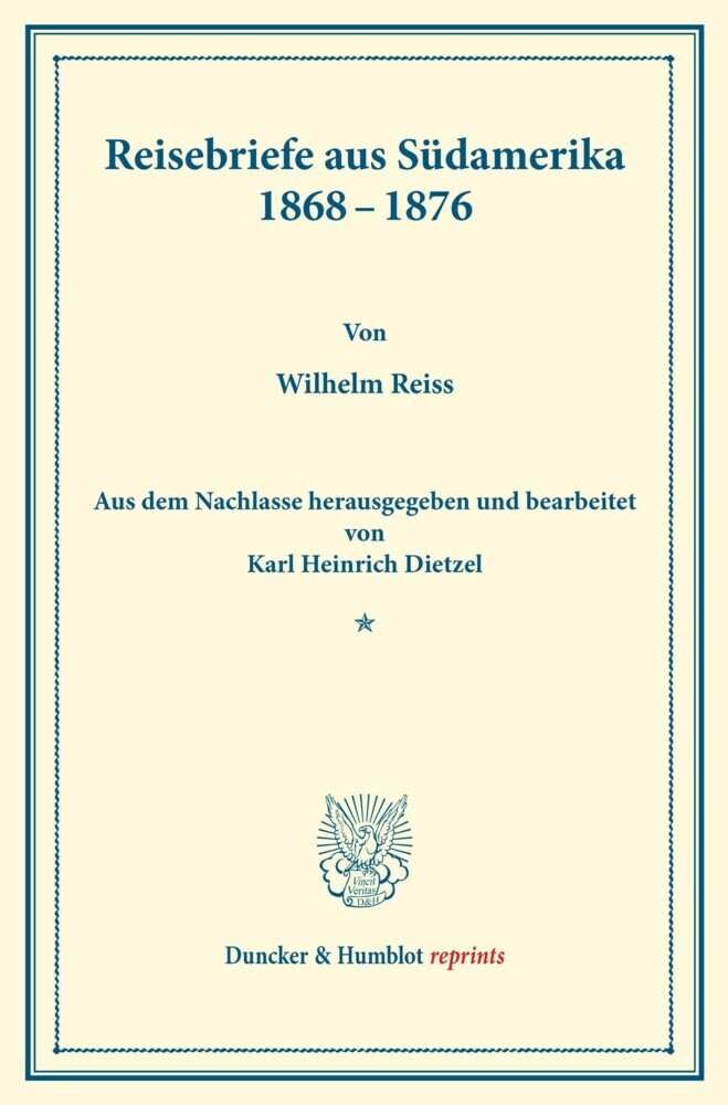 Reisebriefe aus Südamerika 1868-1876. main product photo