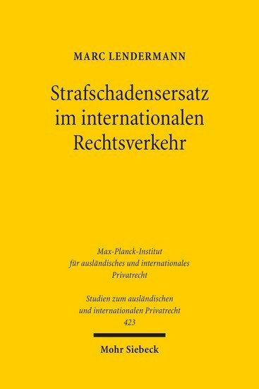 Strafschadensersatz im internationalen Rechtsverkehr main product photo