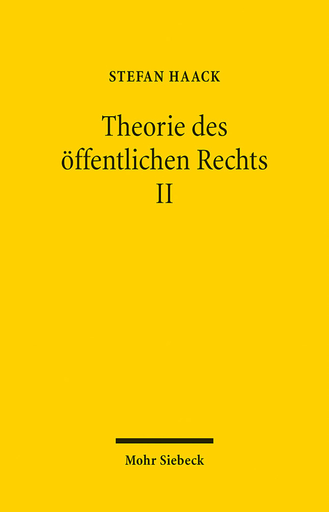 Theorie des öffentlichen Rechts II main product photo