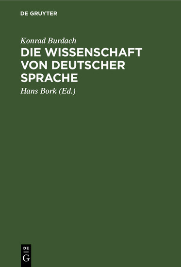 Die Wissenschaft von deutscher Sprache main product photo