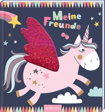 Meine Freunde - Einhorn (mit Wendepailletten)