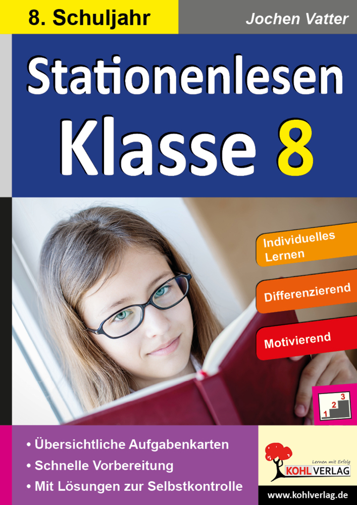 Stationenlesen Klasse 8 main product photo