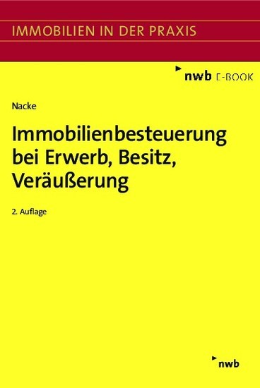Immobilienbesteuerung bei Erwerb, Besitz, Veräußerung main product photo