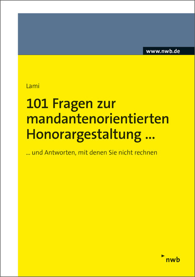 101 Fragen zur mandantenorientierten Honorargestaltung main product photo