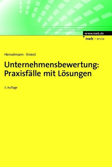 Unternehmensbewertung: Praxisfälle mit Lösungen main product photo
