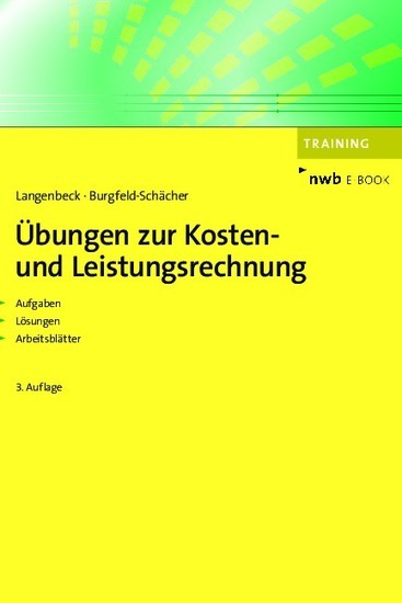 Übungen zur Kosten- und Leistungsrechnung main product photo