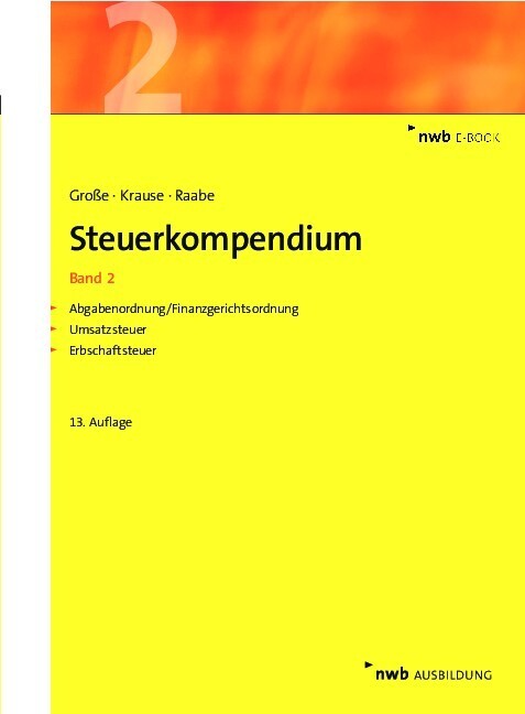 Steuerkompendium, Band 2 main product photo