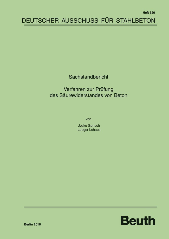 Sachstandbericht: Verfahren zur Prüfung des Säurewiderstands von Beton main product photo
