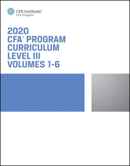 CFA Program Curriculum 2020 Level III, Volumes 1 - 6 main product photo