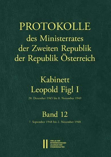 Protokolle des Ministerrates der Zweiten Republik, Kabinett Leopold Figl I main product photo