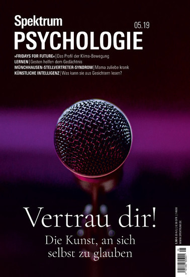 Spektrum Psychologie 5/2019 - Vertrau Dir! main product photo