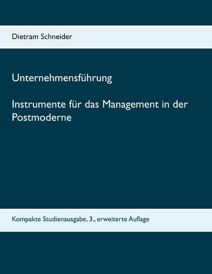 Unternehmensführung Instrumente für das Management in der Postmoderne main product photo