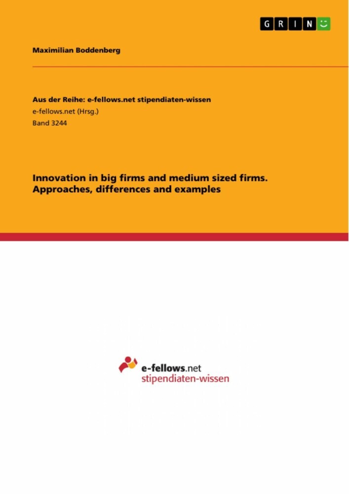 Innovation in big firms and medium sized firms. Approaches, differences and examples main product photo