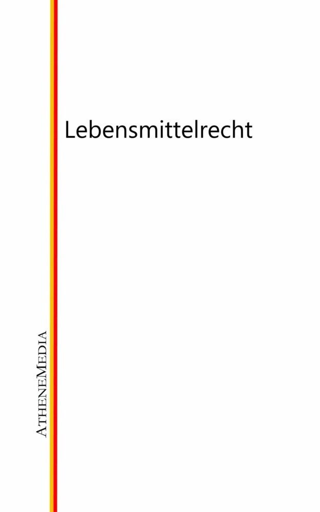Lebensmittelrecht main product photo