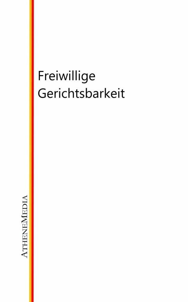 Freiwillige Gerichtsbarkeit main product photo