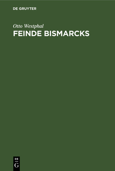 Feinde Bismarcks main product photo