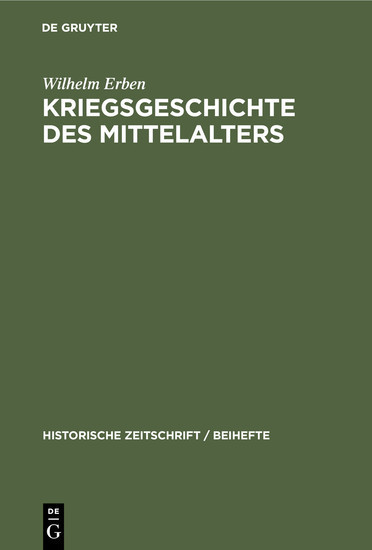 Kriegsgeschichte des Mittelalters main product photo