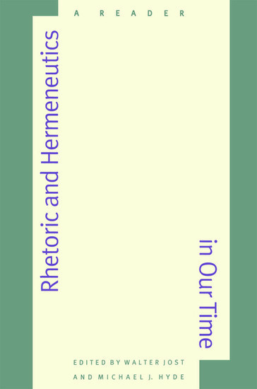 Rhetoric and Hermeneutics in Our Time main product photo