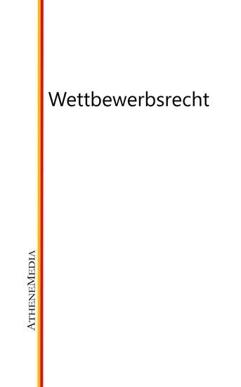 Wettbewerbsrecht main product photo