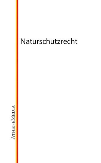 Naturschutzrecht main product photo