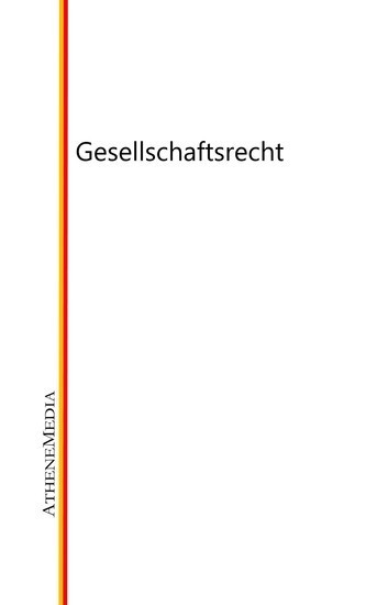 Gesellschaftsrecht main product photo