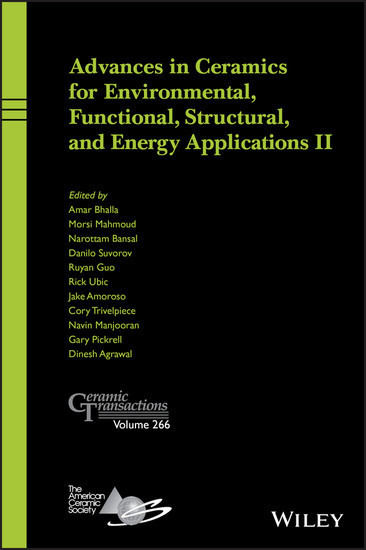 Advances in Ceramics for Environmental, Functional, Structural, and Energy Applications II, Ceramic Transactions main product photo