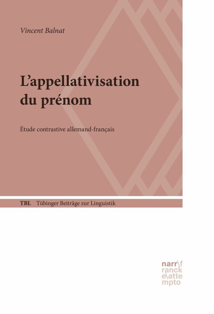 L'appellativisation du prénom main product photo